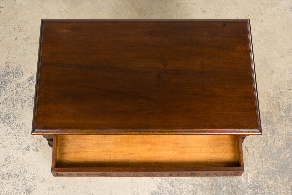 French Louis XIII Style Walnut Writing Table, Provence, Early 20th Century