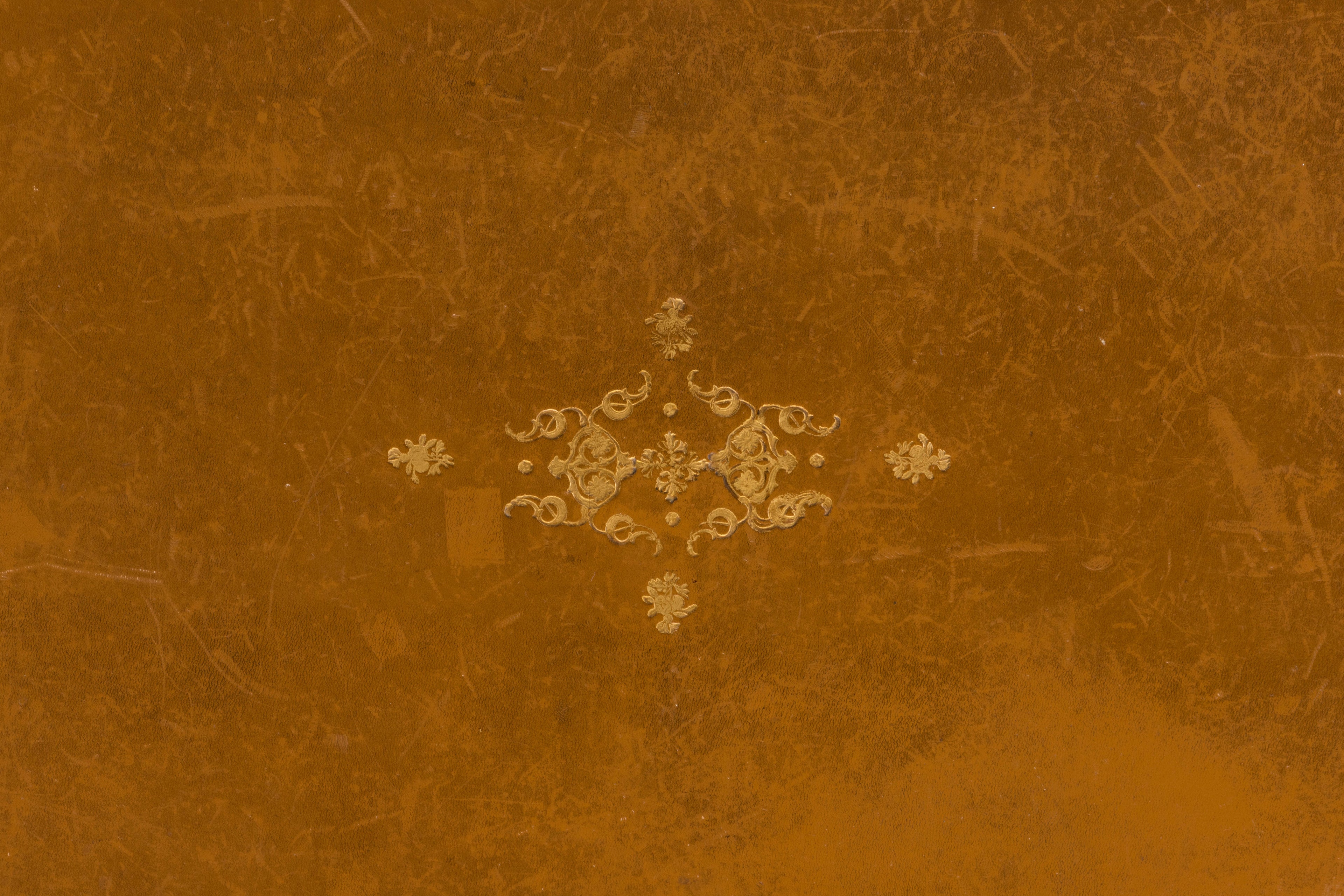 French Louis XVI Style Mahogany Writing Desk W/ Cognac Leather Top