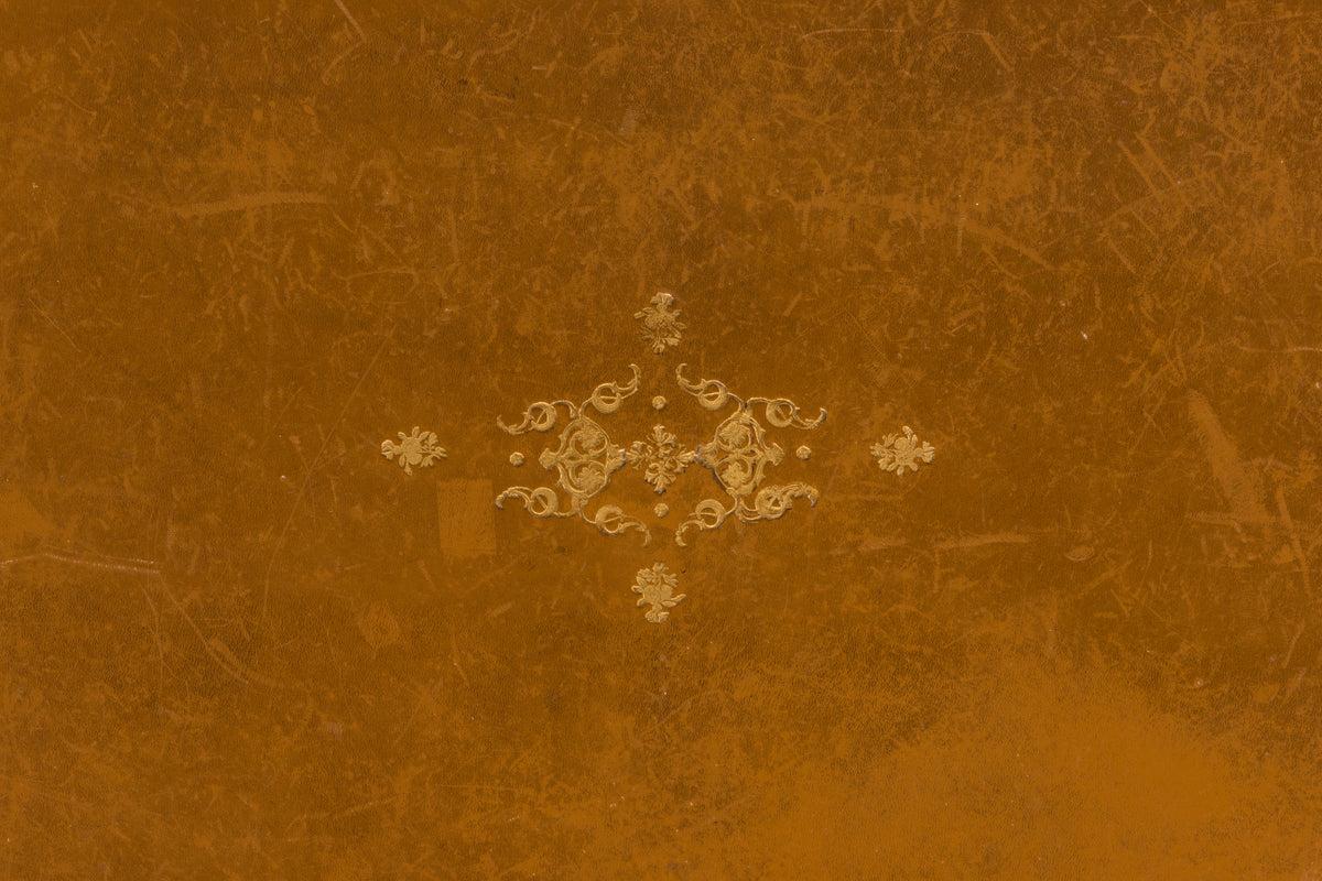 French Louis XVI Style Mahogany Writing Desk W/ Cognac Leather Top