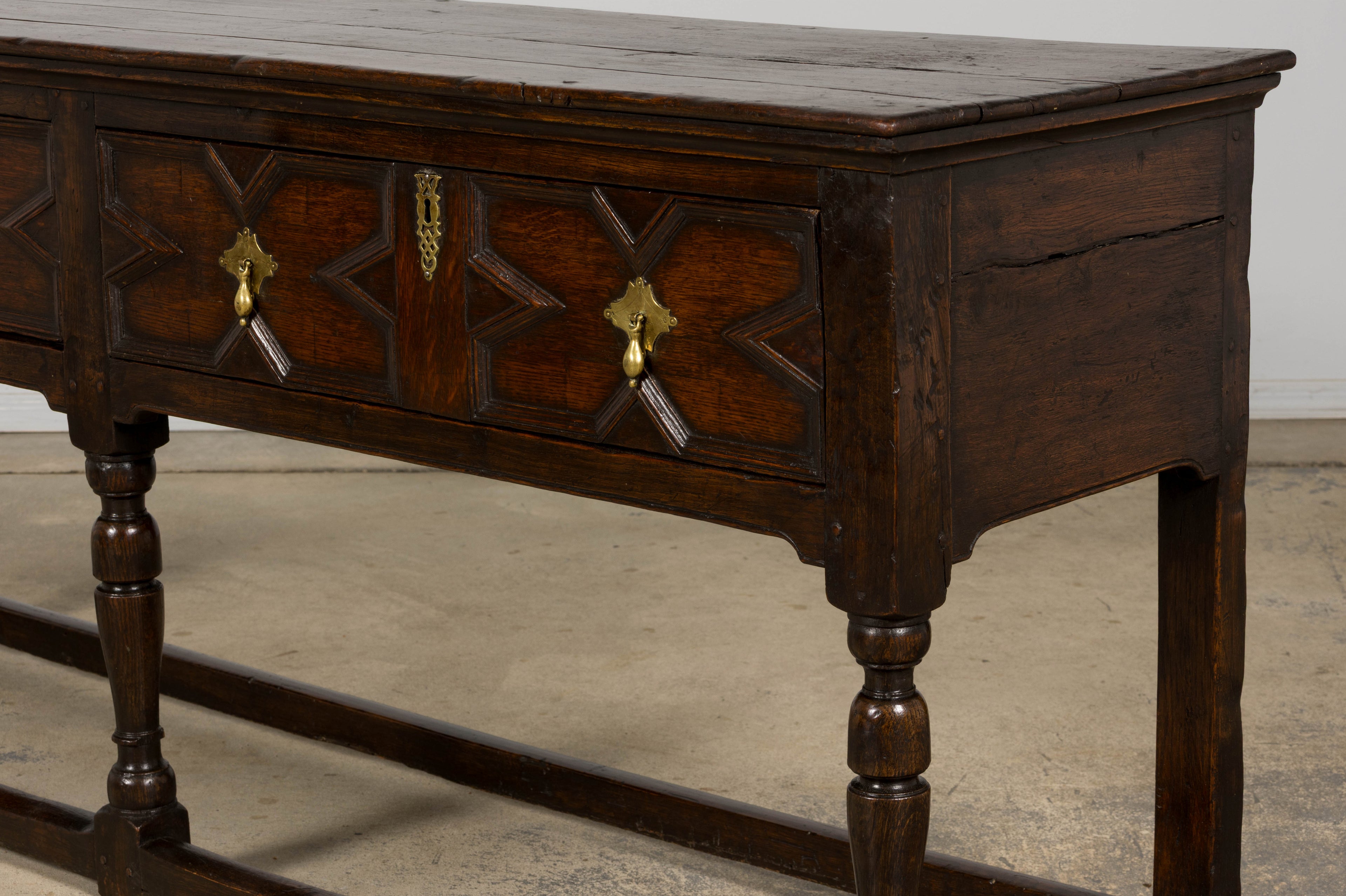 Late 18th Century English Oak Dresser Base or Server