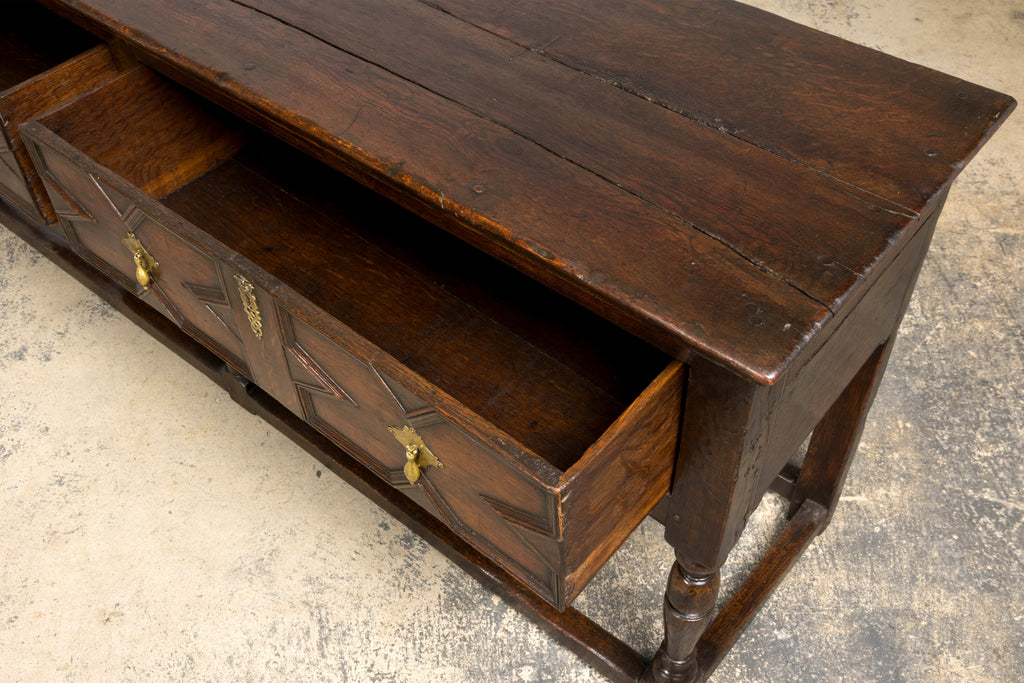 Late 18th Century English Oak Dresser Base or Server