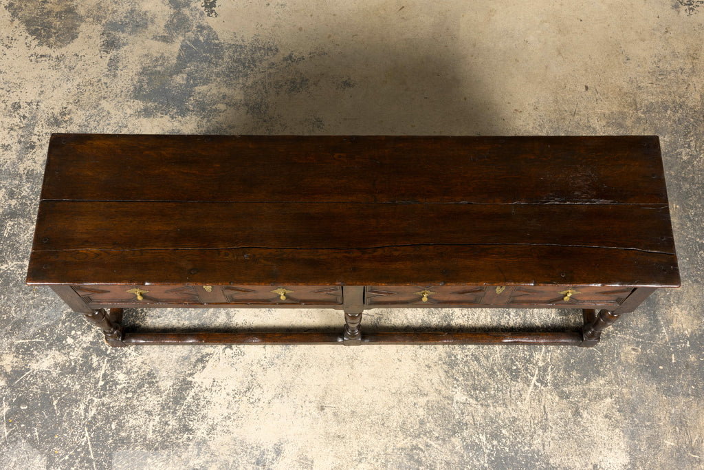 Late 18th Century English Oak Dresser Base or Server