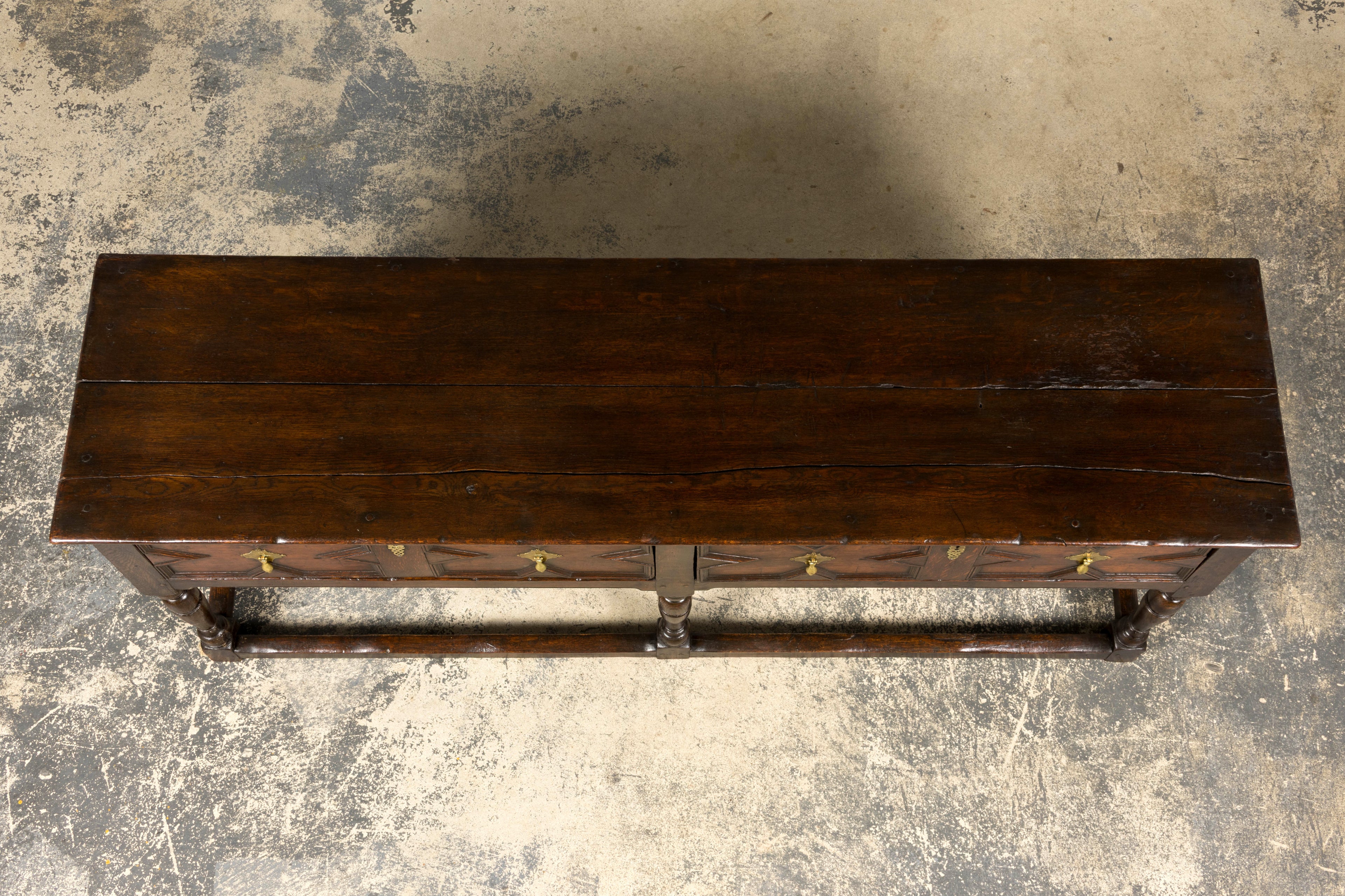 Late 18th Century English Oak Dresser Base or Server
