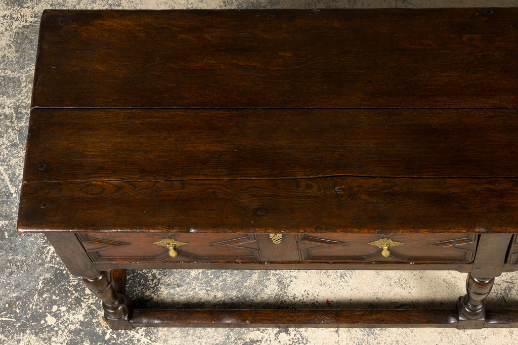 Late 18th Century English Oak Dresser Base or Server