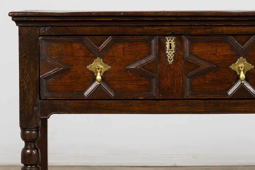 Late 18th Century English Oak Dresser Base or Server