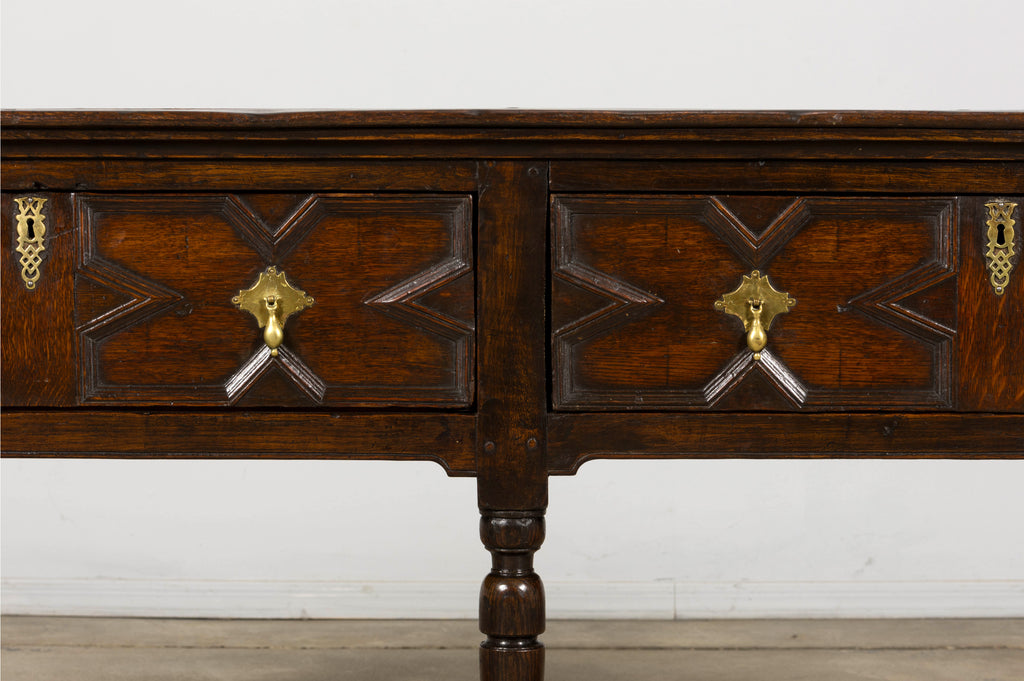 Late 18th Century English Oak Dresser Base or Server