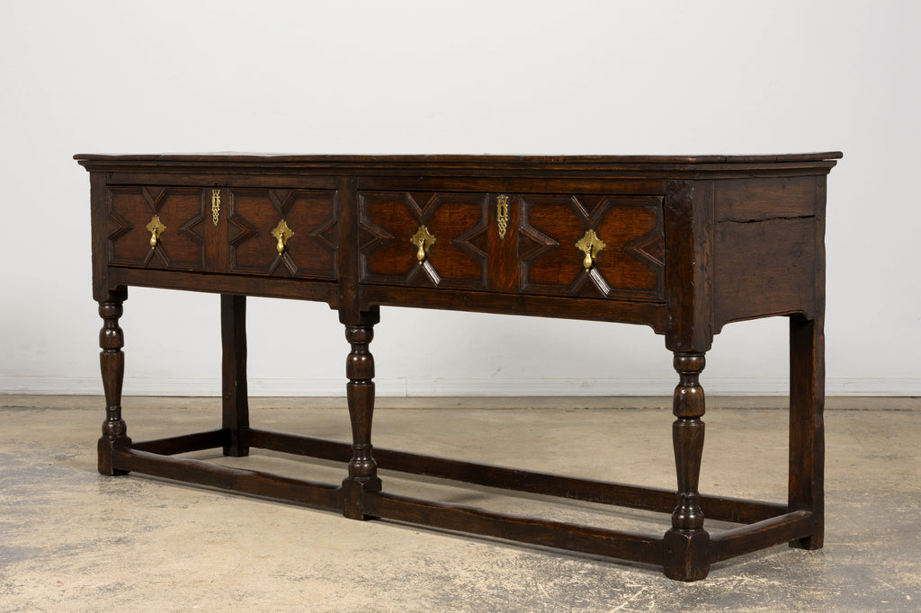 Late 18th Century English Oak Dresser Base or Server