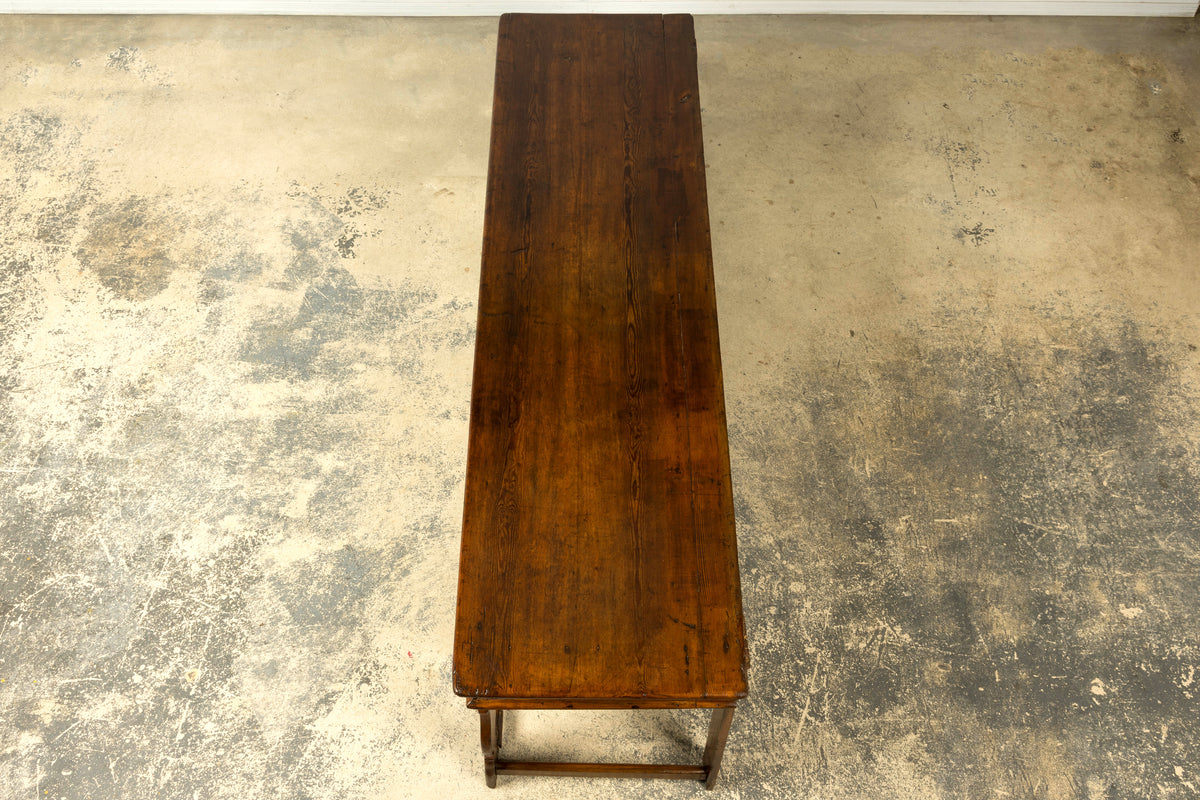 Late 18th Century English Pine Dresser Base or Server with Three Drawers
