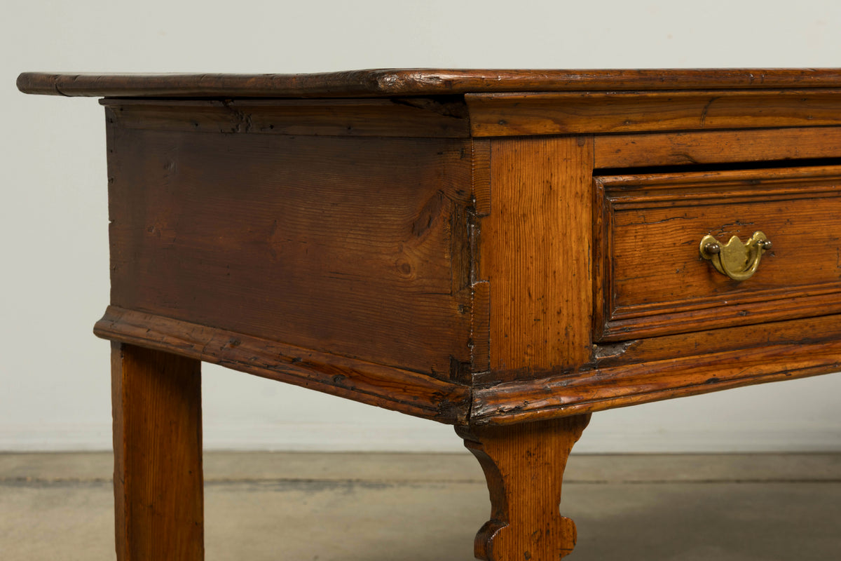 Late 18th Century English Pine Dresser Base or Server with Three Drawers