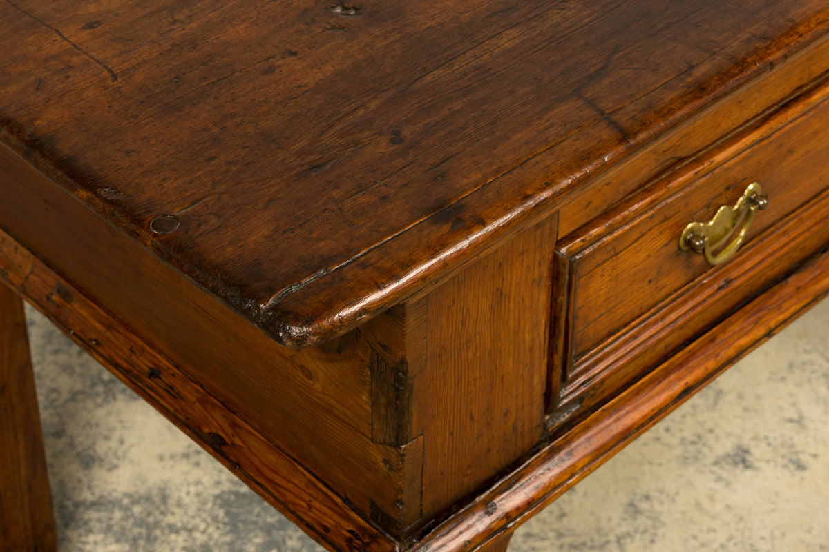 Late 18th Century English Pine Dresser Base or Server with Three Drawers