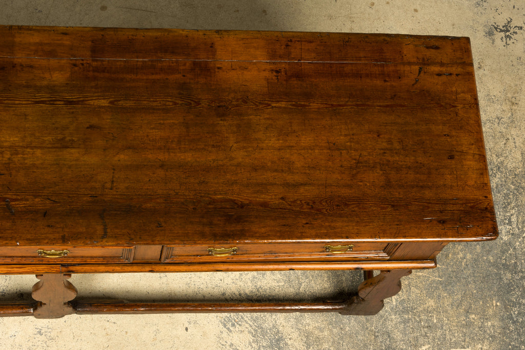 Late 18th Century English Pine Dresser Base or Server with Three Drawers