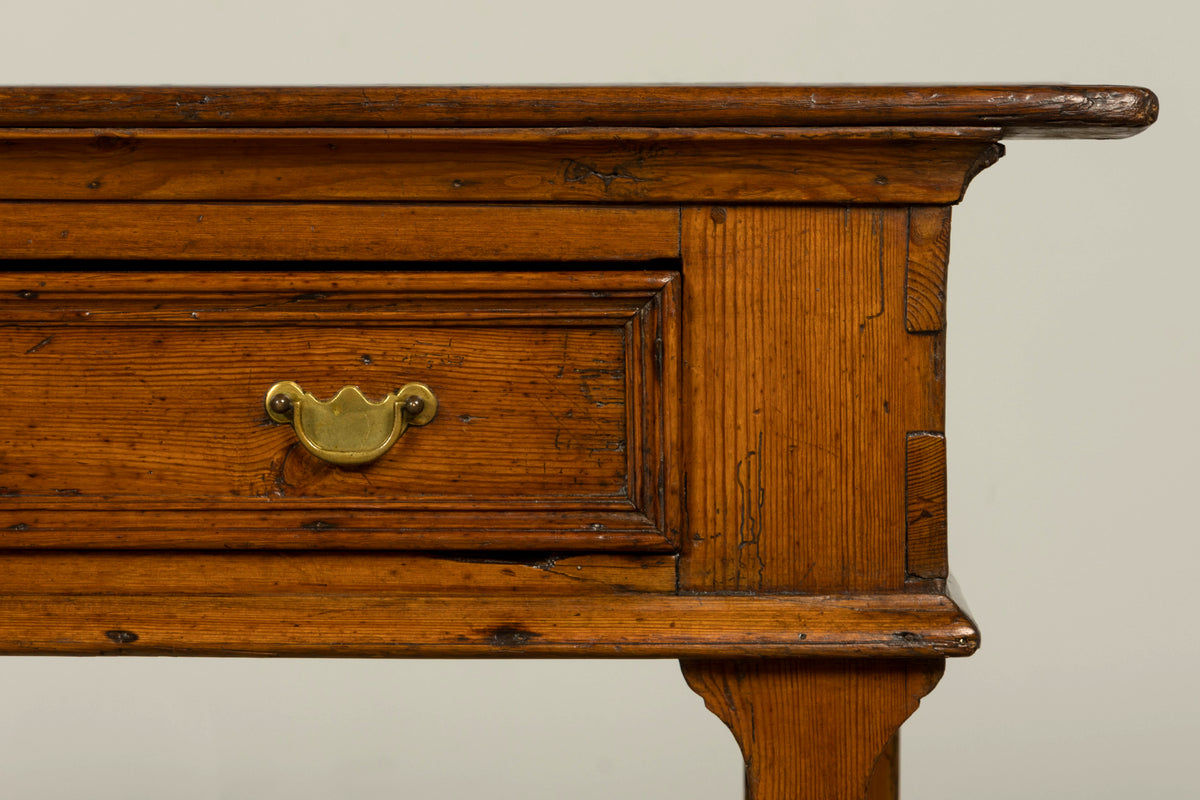Late 18th Century English Pine Dresser Base or Server with Three Drawers