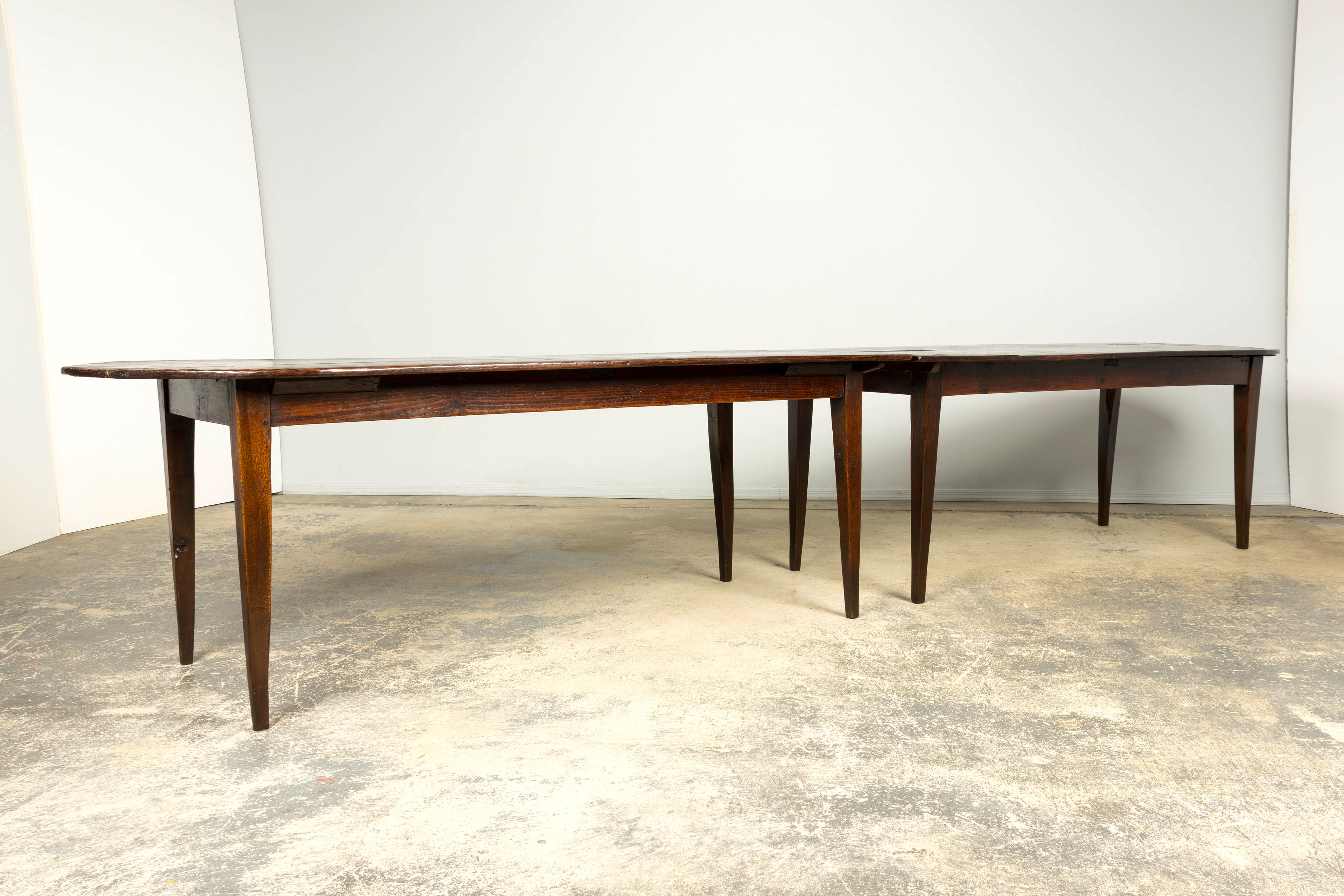 Late 18th Century French Provincial Oak Communal Dining Table