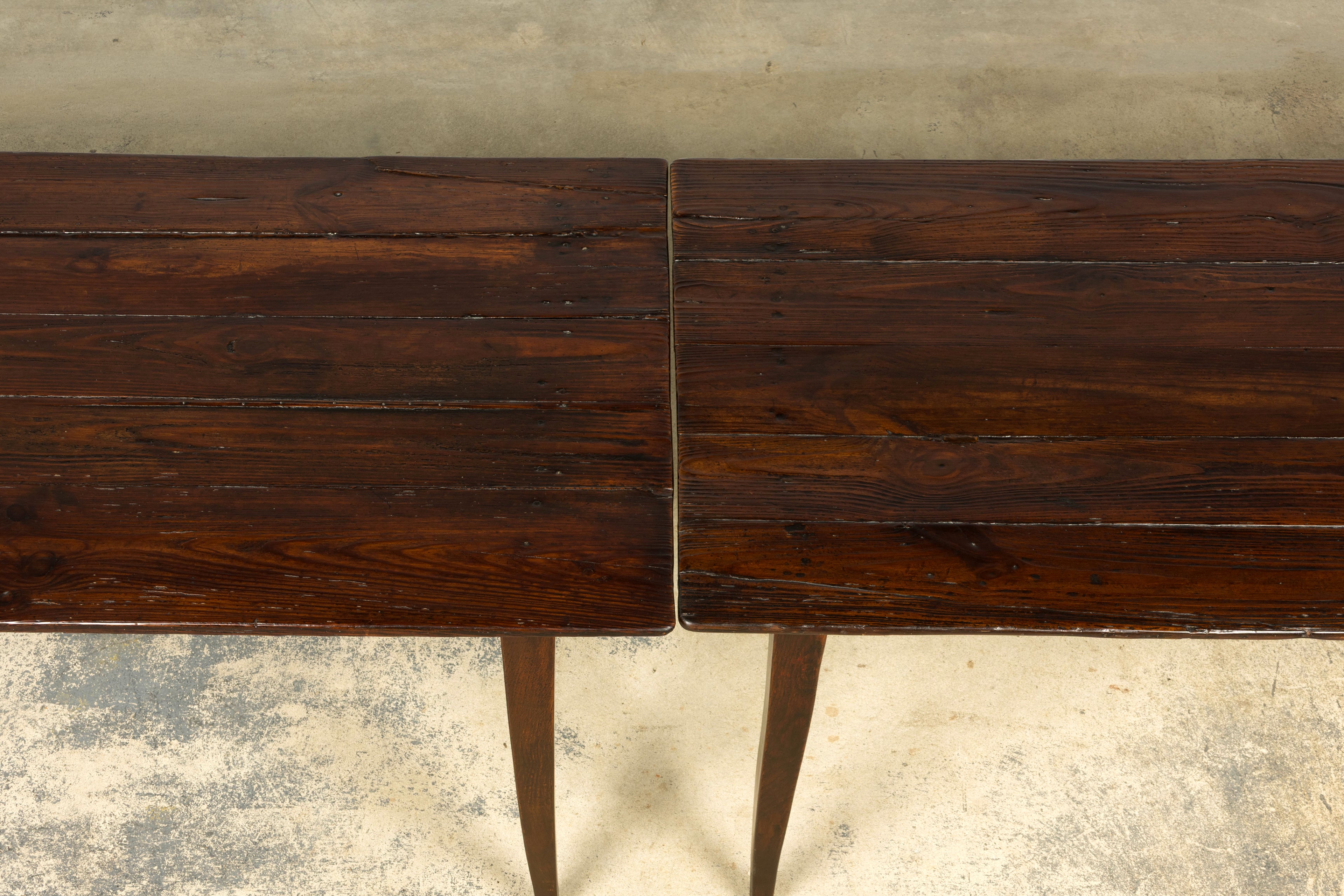 Late 18th Century French Provincial Oak Communal Dining Table
