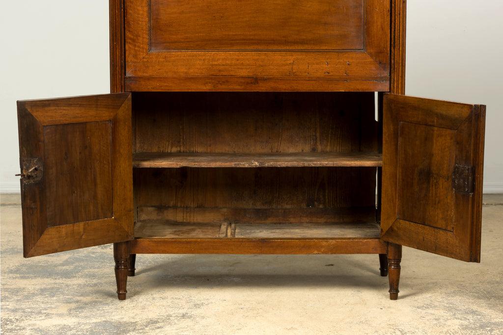 Late 18th Century French Louis XVI Walnut Secretary Desk with Marble Top