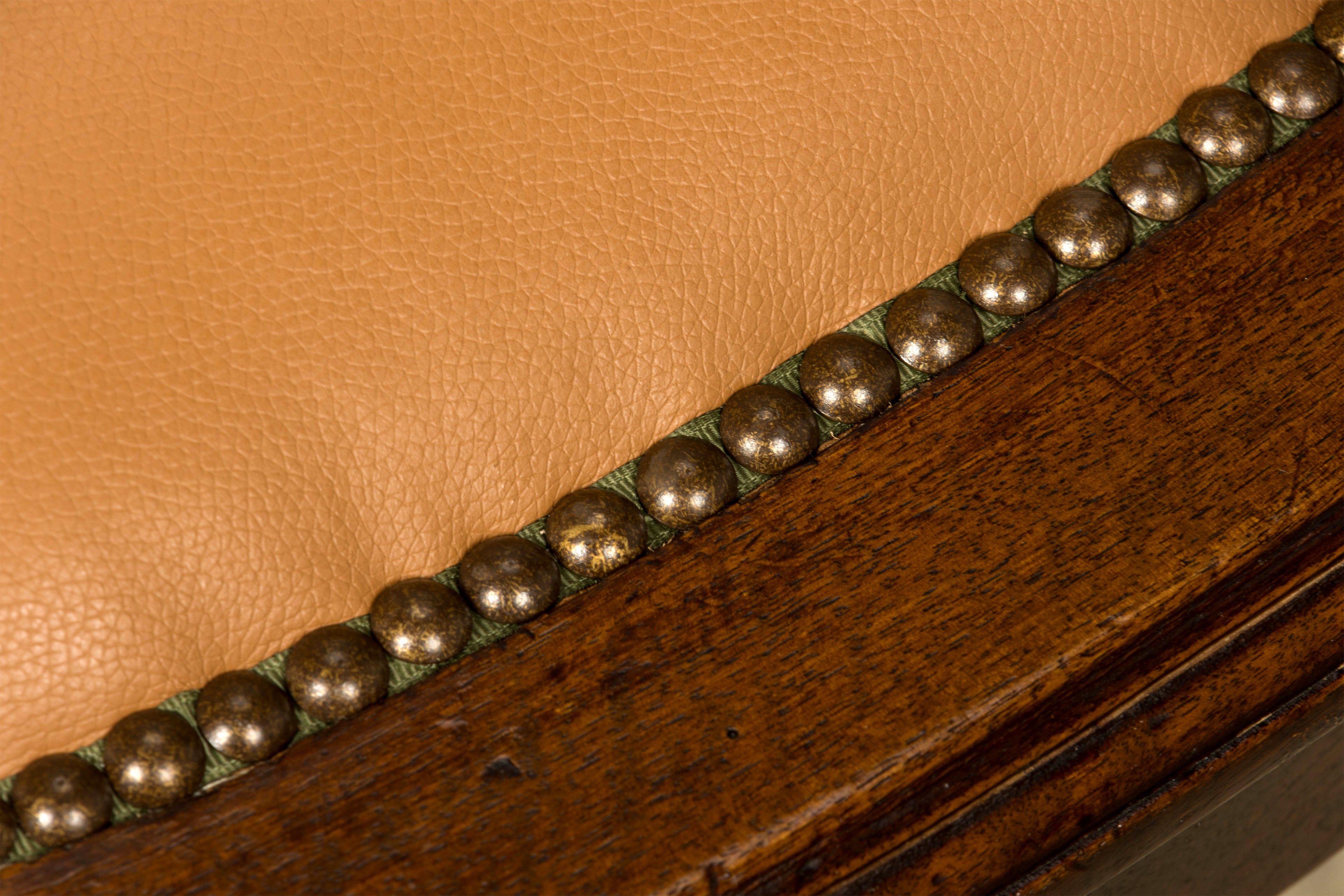 Late 19th Century French Empire Style Mahogany Barrel Back Desk Chair