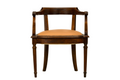 Late 19th Century French Empire Style Mahogany Barrel Back Desk Chair