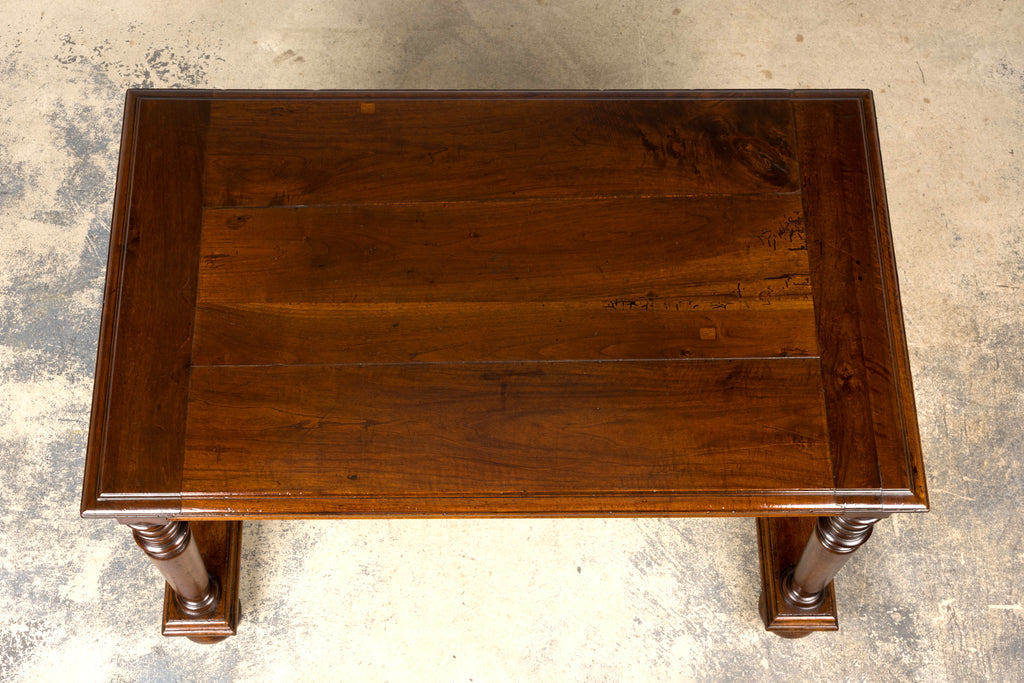 Late 19th Century French Henri II Revival Walnut Library Table