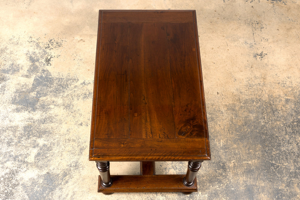 Late 19th Century French Henri II Revival Walnut Library Table