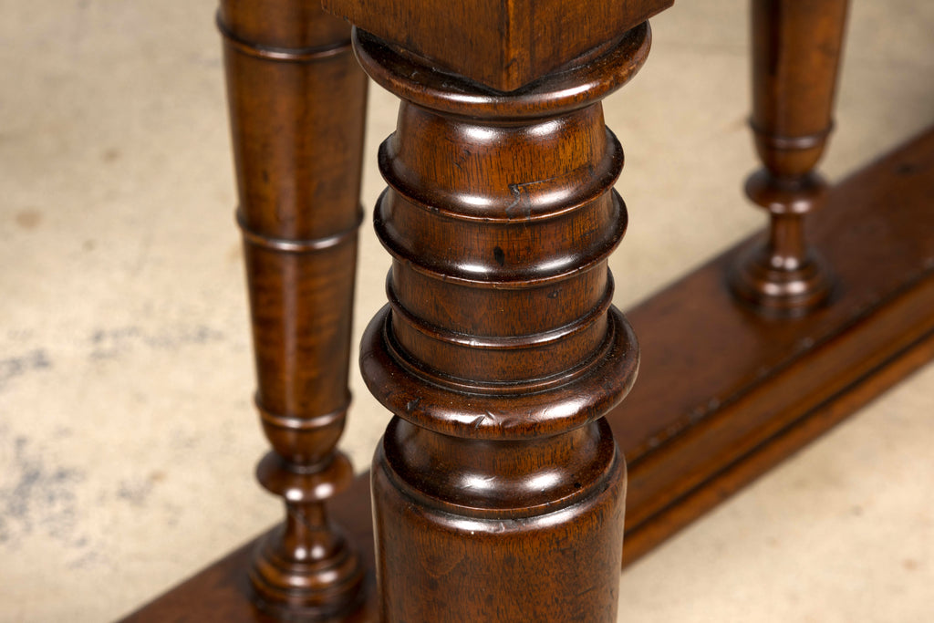 Late 19th Century French Henri II Revival Walnut Library Table