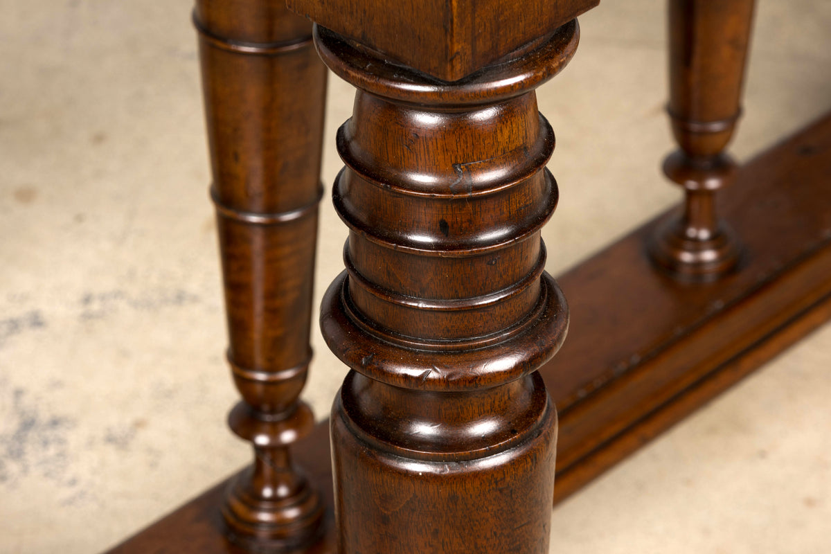 Late 19th Century French Henri II Revival Walnut Library Table