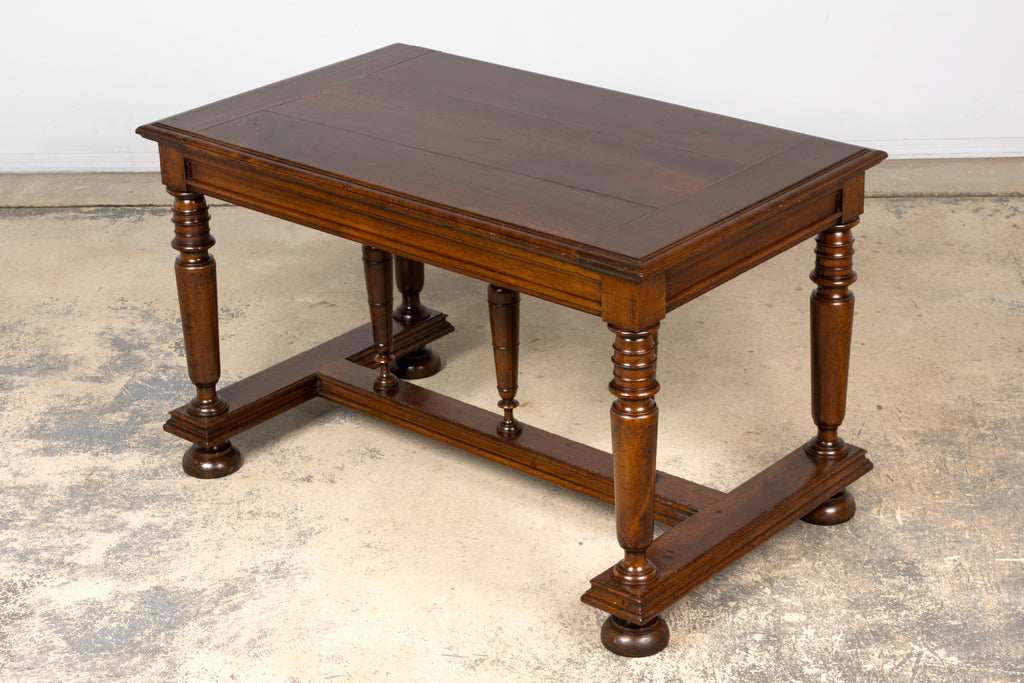 Late 19th Century French Henri II Revival Walnut Library Table