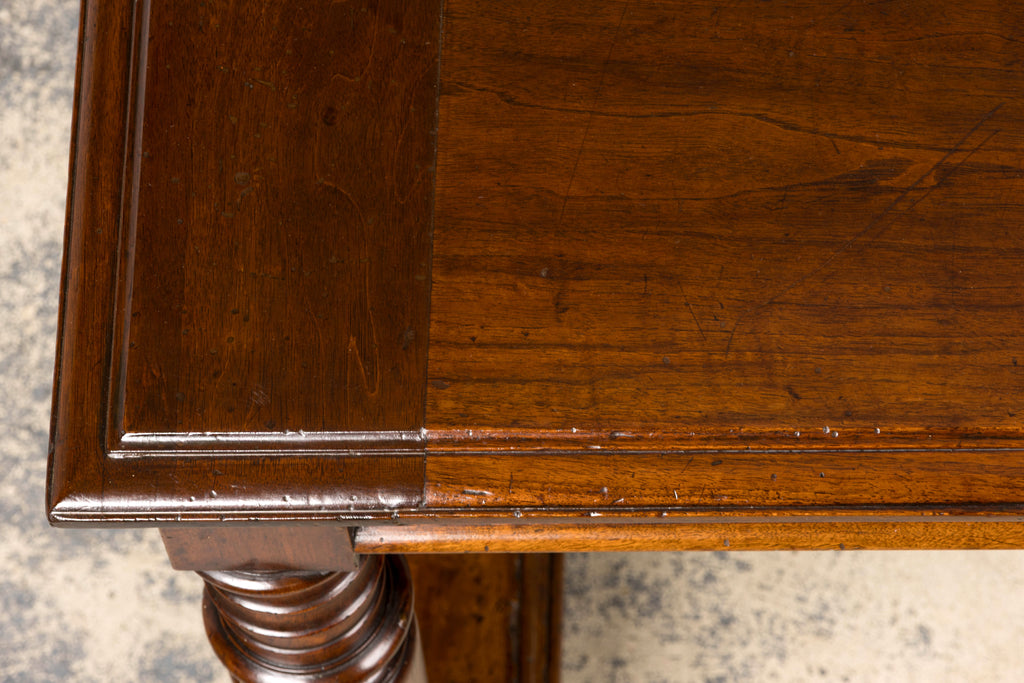 Late 19th Century French Henri II Revival Walnut Library Table
