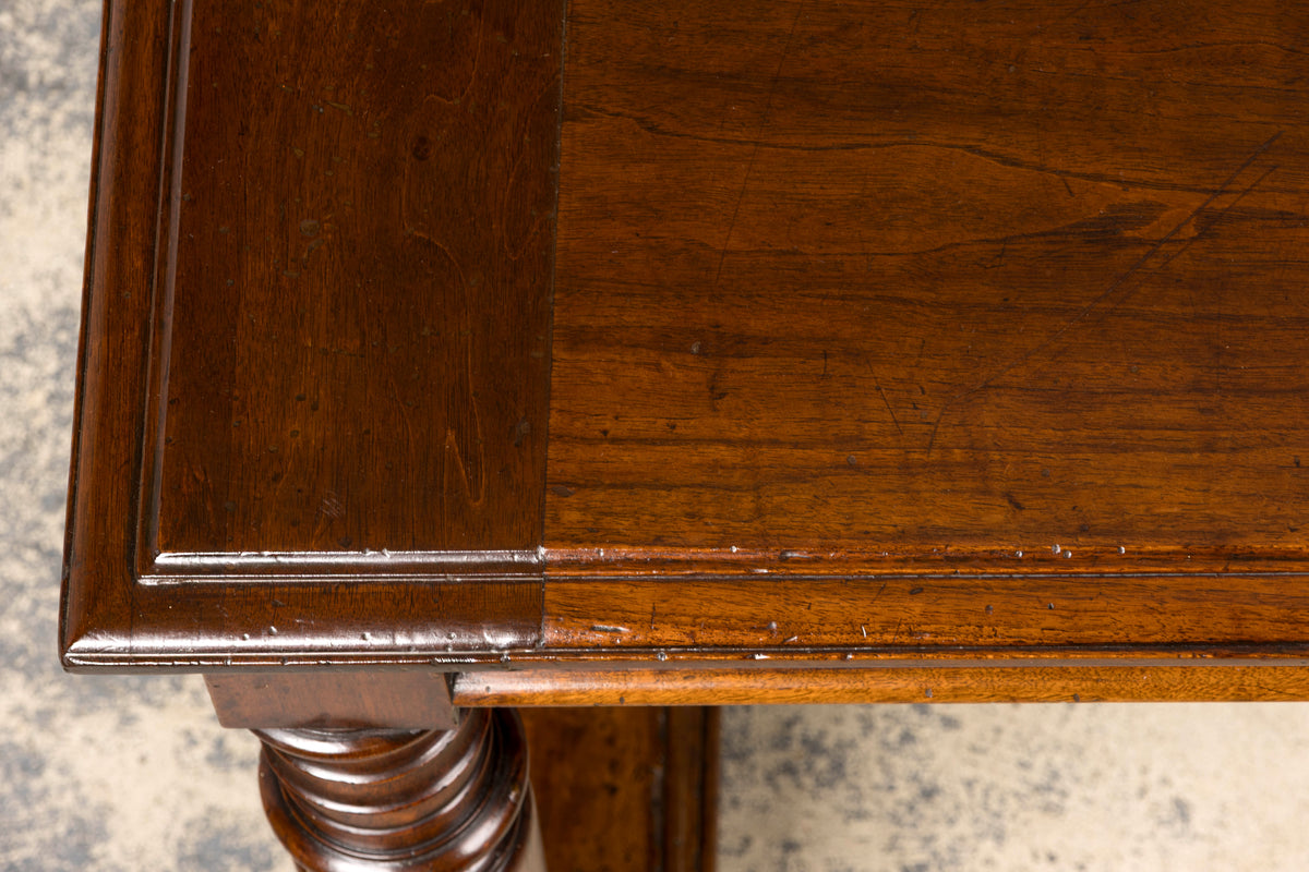 Late 19th Century French Henri II Revival Walnut Library Table