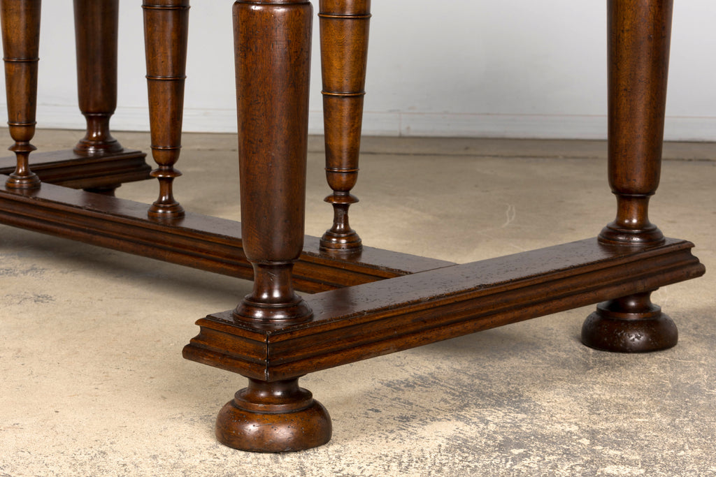 Late 19th Century French Henri II Revival Walnut Library Table