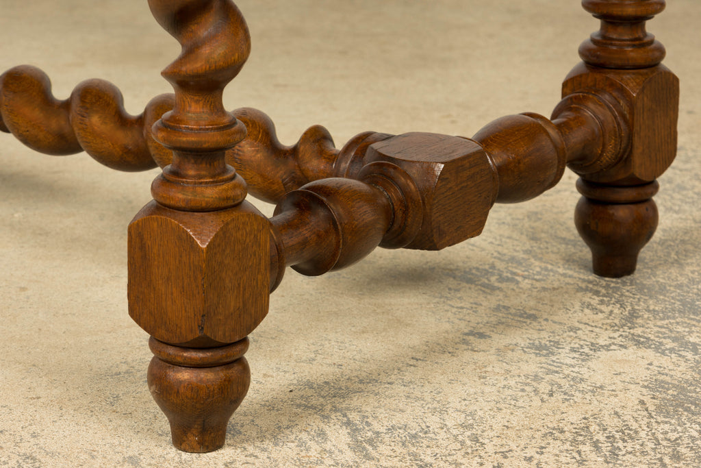 Late 19th Century French Henry II Carved Oak Writing Table