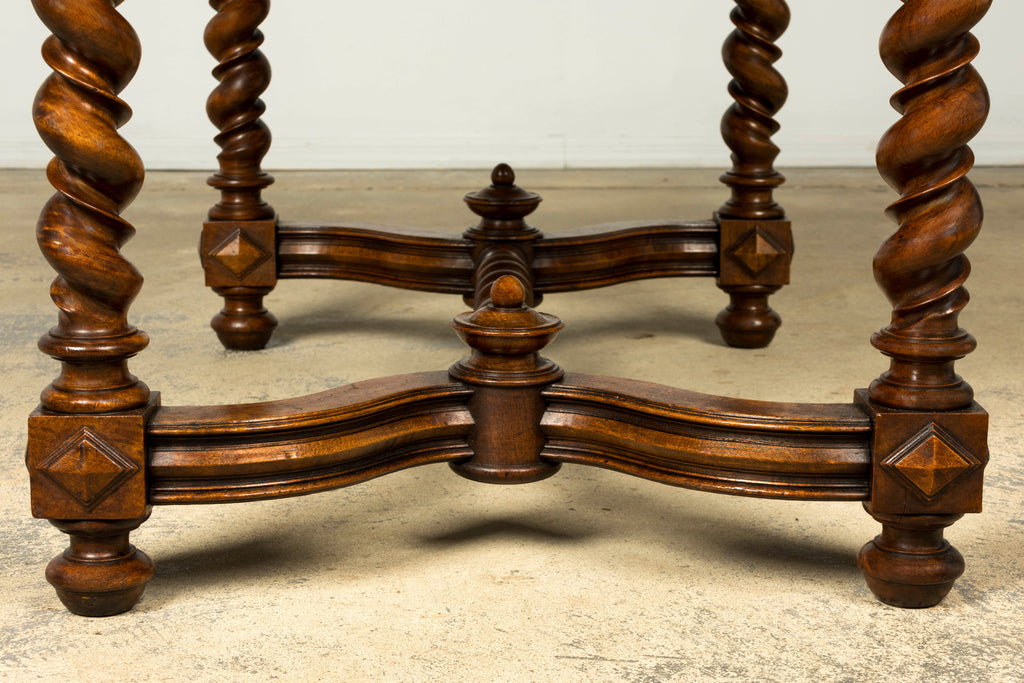 Late 19th Century French Louis XIII Style Walnut Writing Table