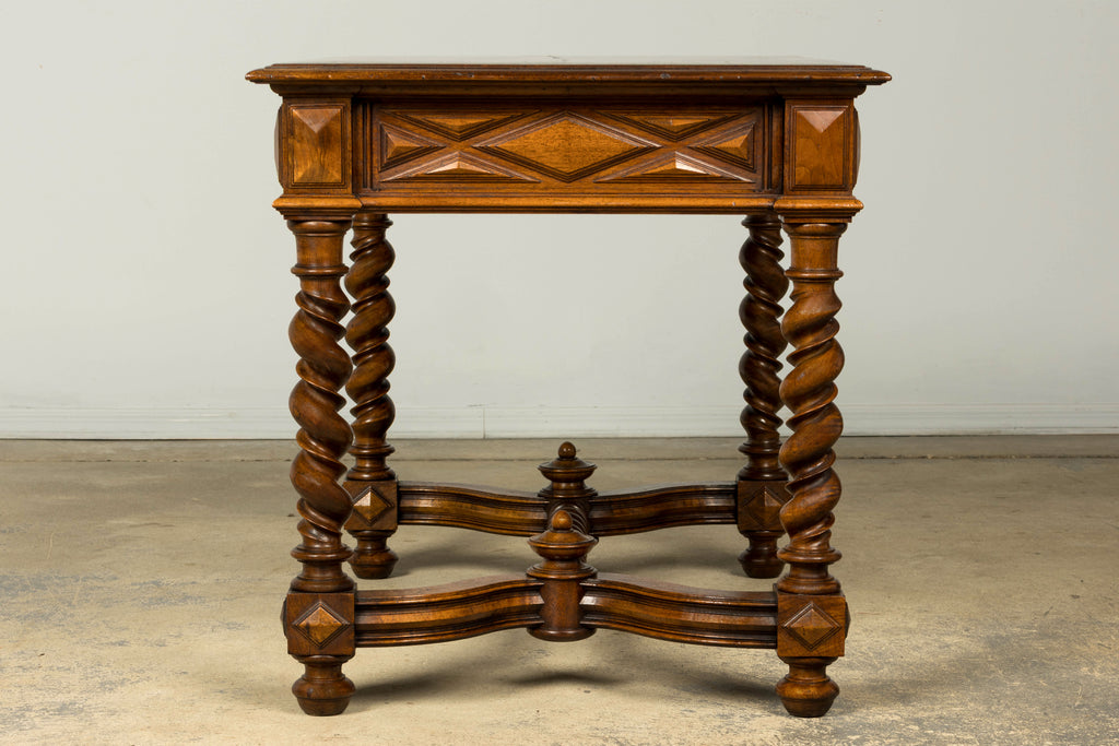 Late 19th Century French Louis XIII Style Walnut Writing Table