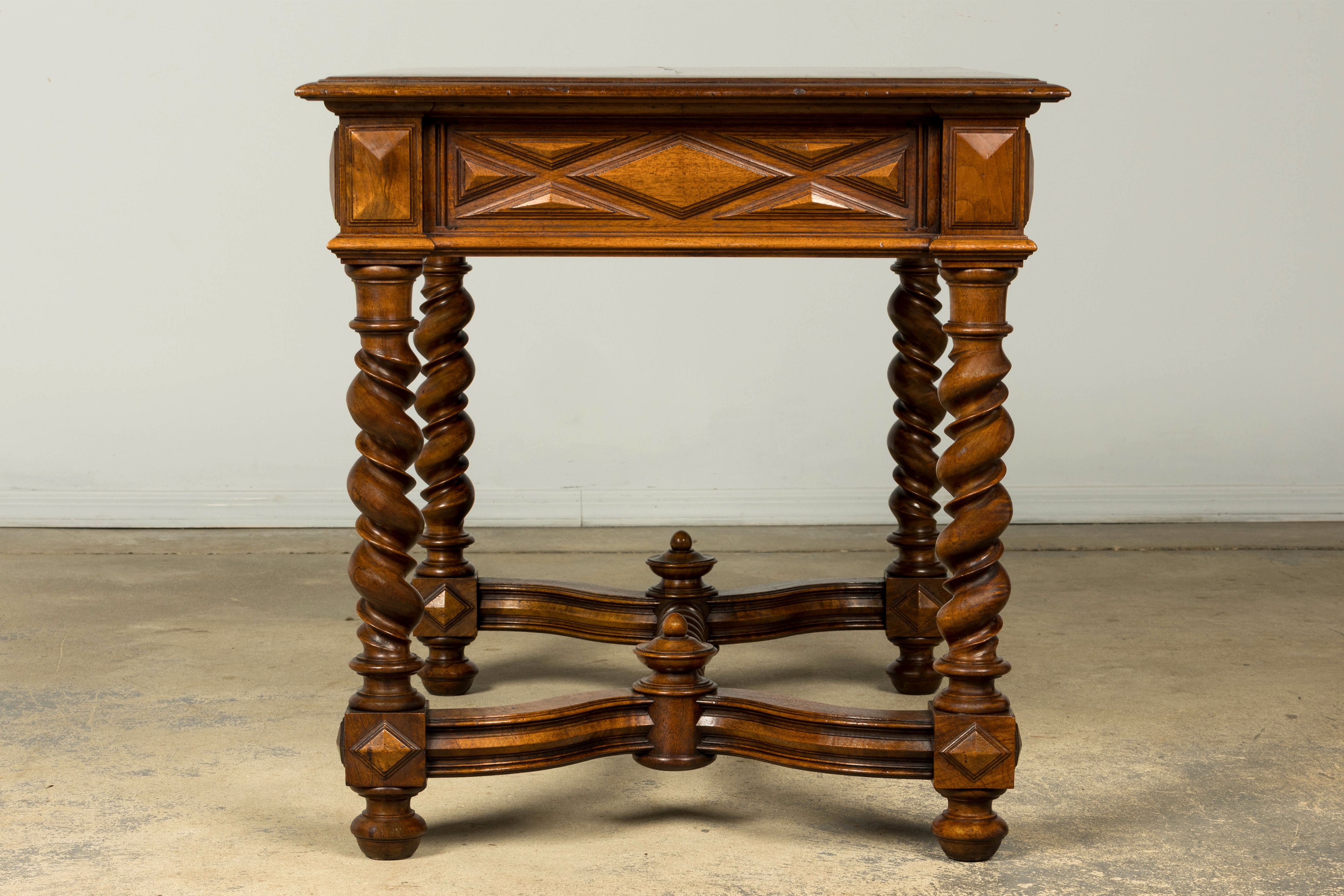 Late 19th Century French Louis XIII Style Walnut Writing Table