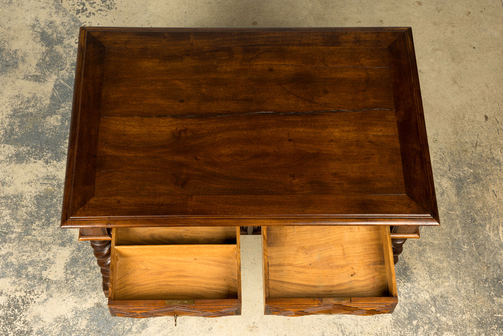 Late 19th Century French Louis XIII Style Walnut Writing Table