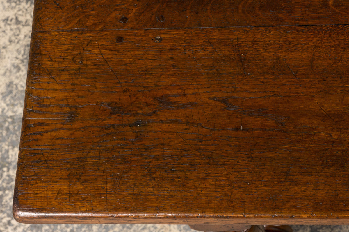 Late 19th Century French Louis XIV Style Oak Dining Table