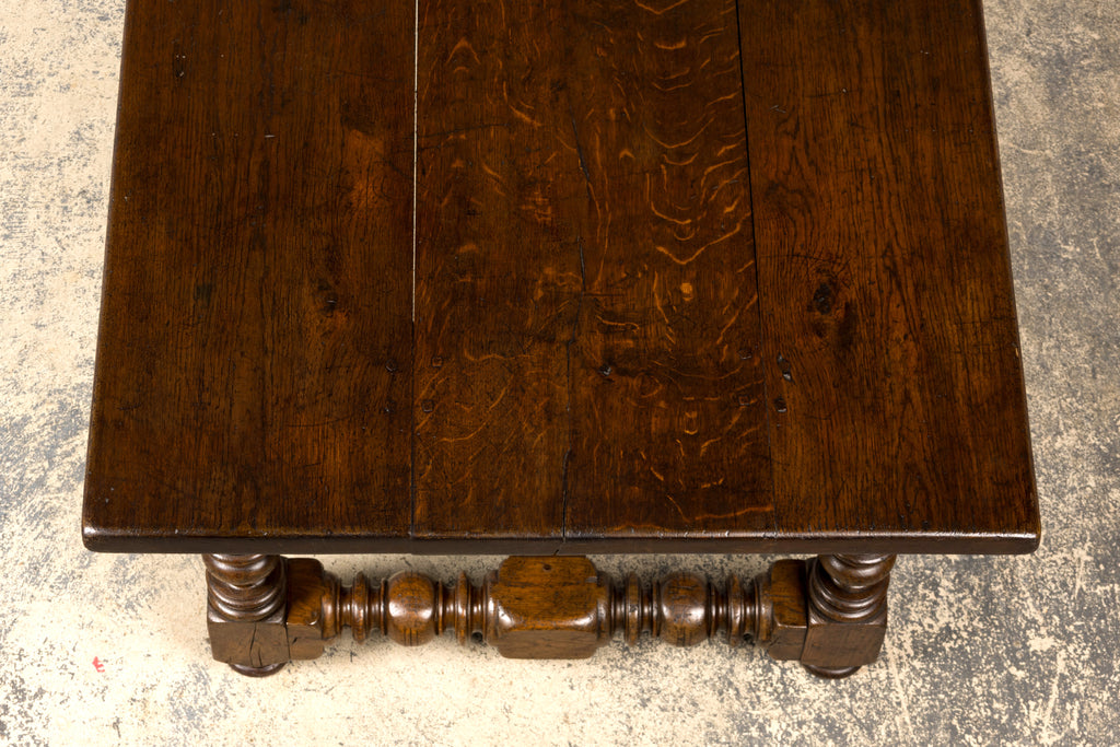 Late 19th Century French Louis XIV Style Oak Dining Table