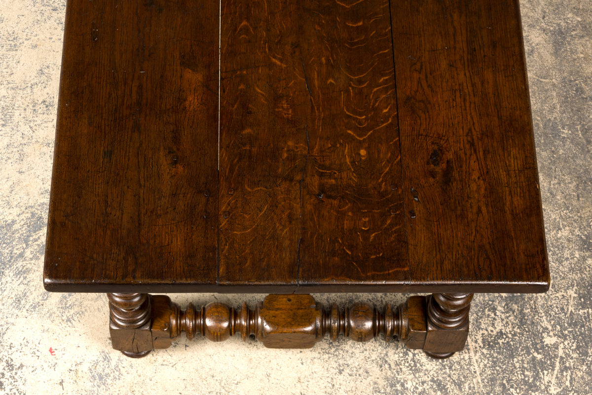 Late 19th Century French Louis XIV Style Oak Dining Table