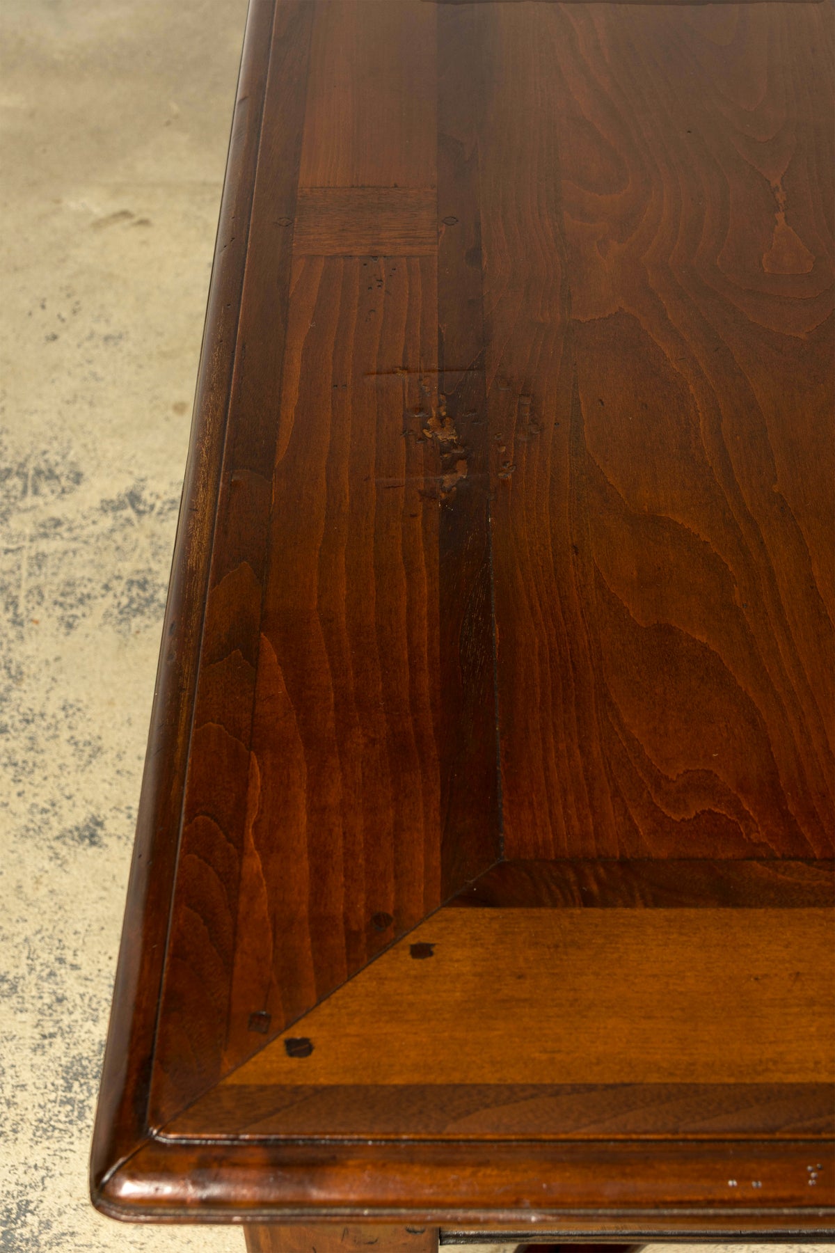 Late 19th Century French Louis XIV Style Walnut Writing Table with Three Drawers