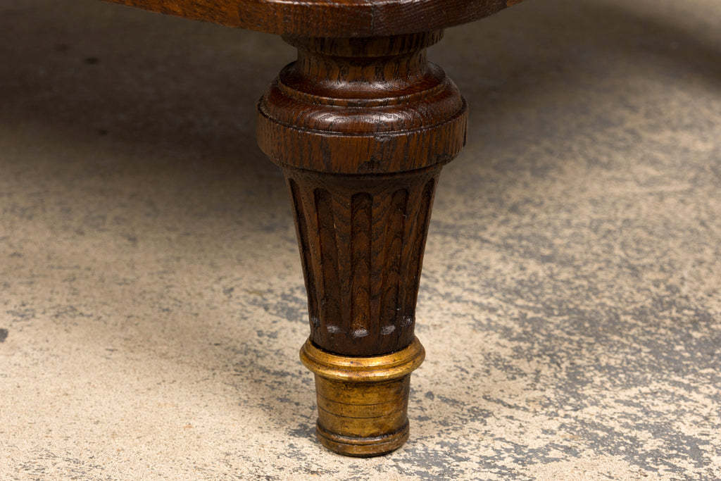 Late 19th Century French Louis XVI Oak and Marble Buffet by Haentges Freres