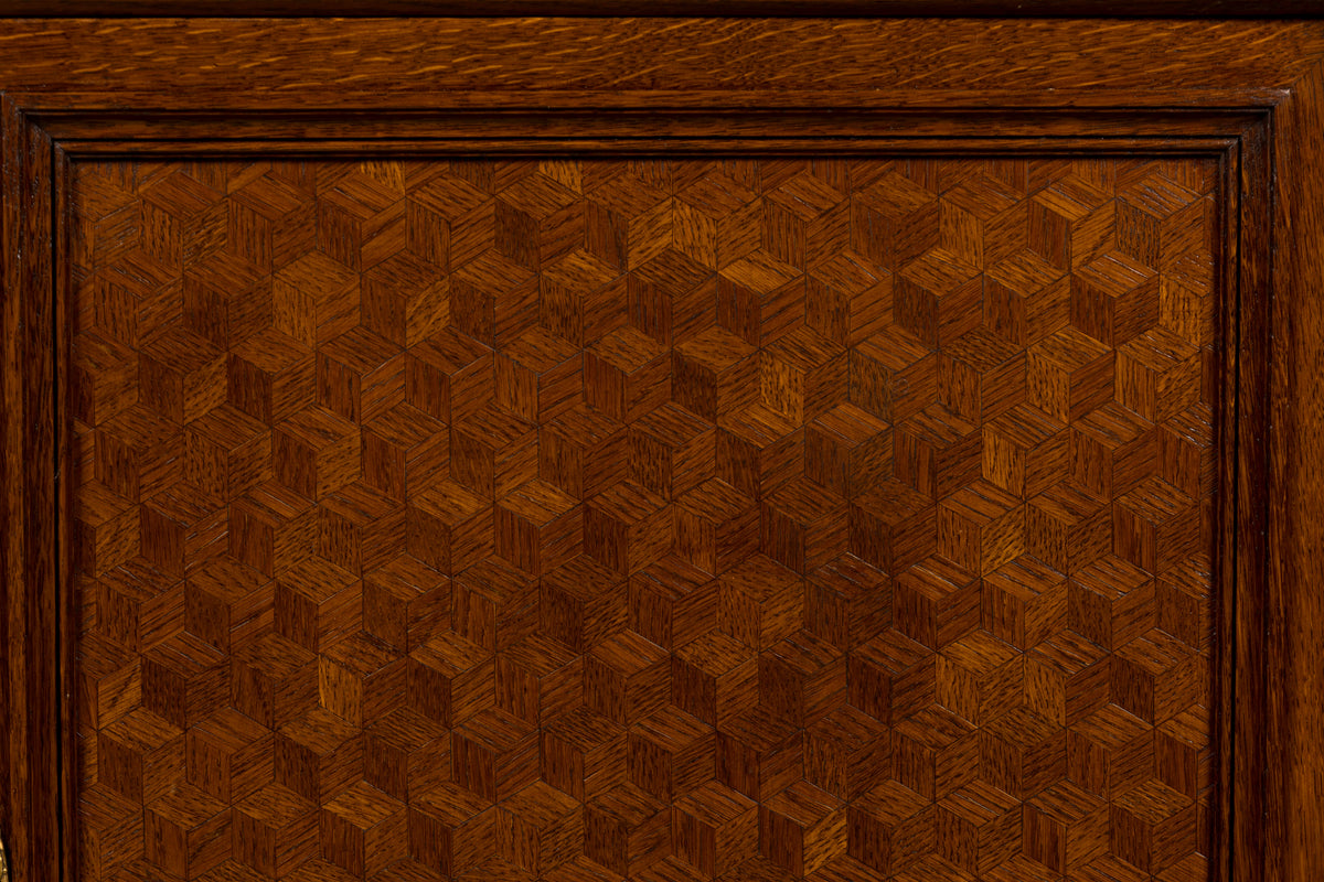 Late 19th Century French Louis XVI Oak & Marble Sideboard by Haentges Freres