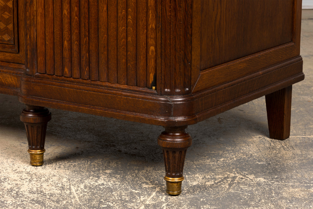 Late 19th Century French Louis XVI Oak & Marble Sideboard by Haentges Freres