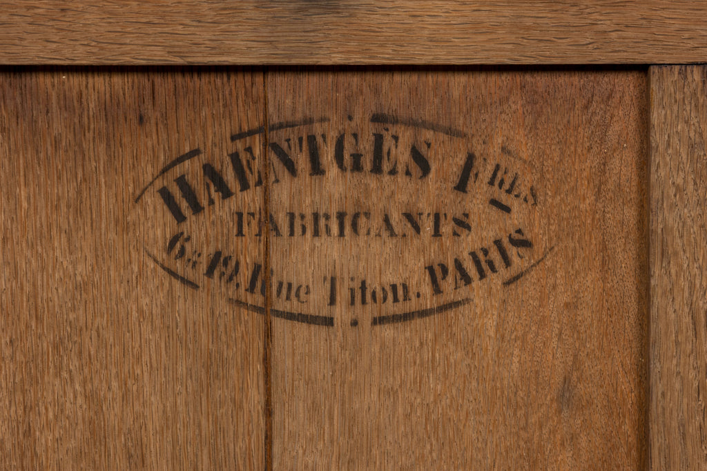 Late 19th Century French Louis XVI Oak & Marble Sideboard by Haentges Freres