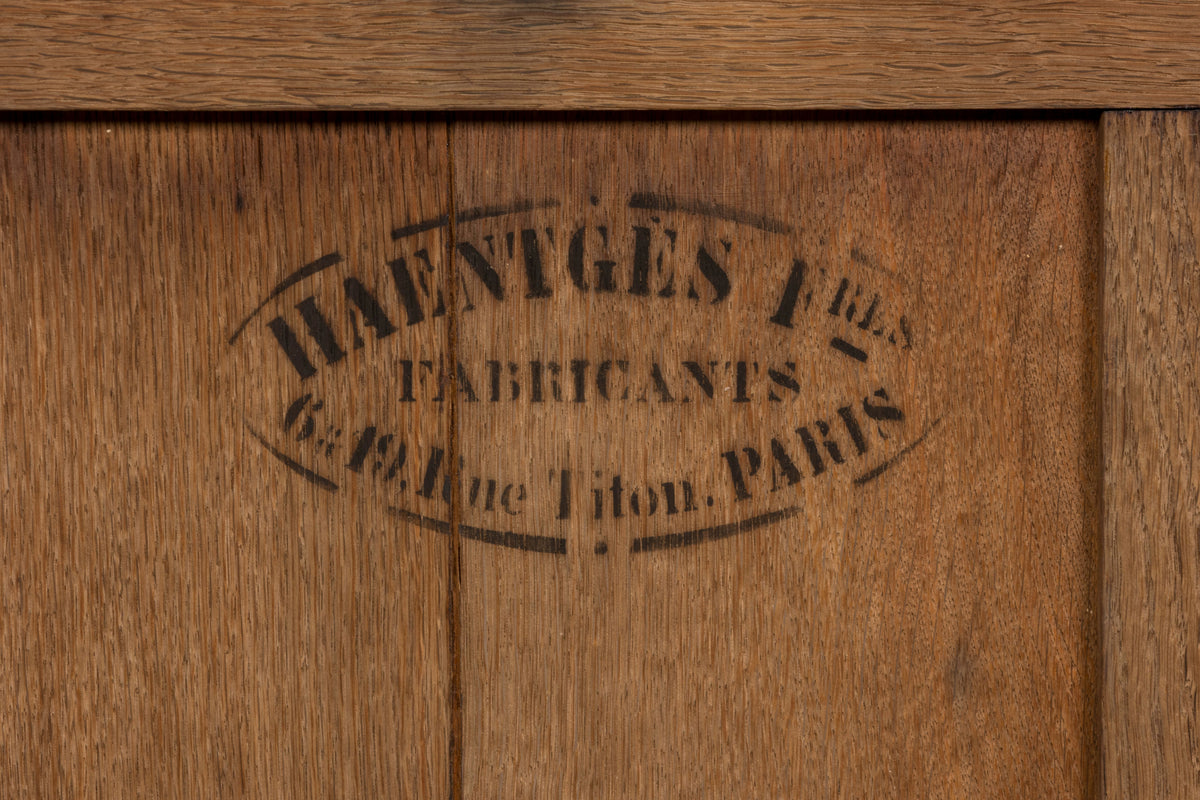 Late 19th Century French Louis XVI Oak & Marble Sideboard by Haentges Freres