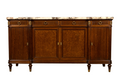 Late 19th Century French Louis XVI Oak & Marble Sideboard by Haentges Freres