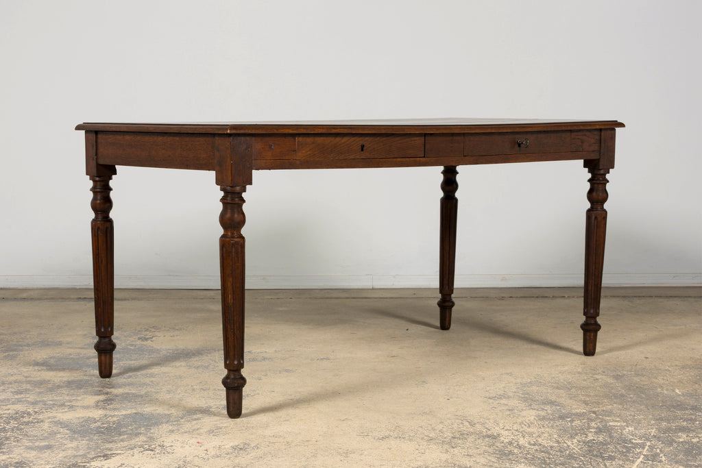 Late 19th Century French Louis XVI Style Oak Writing Table