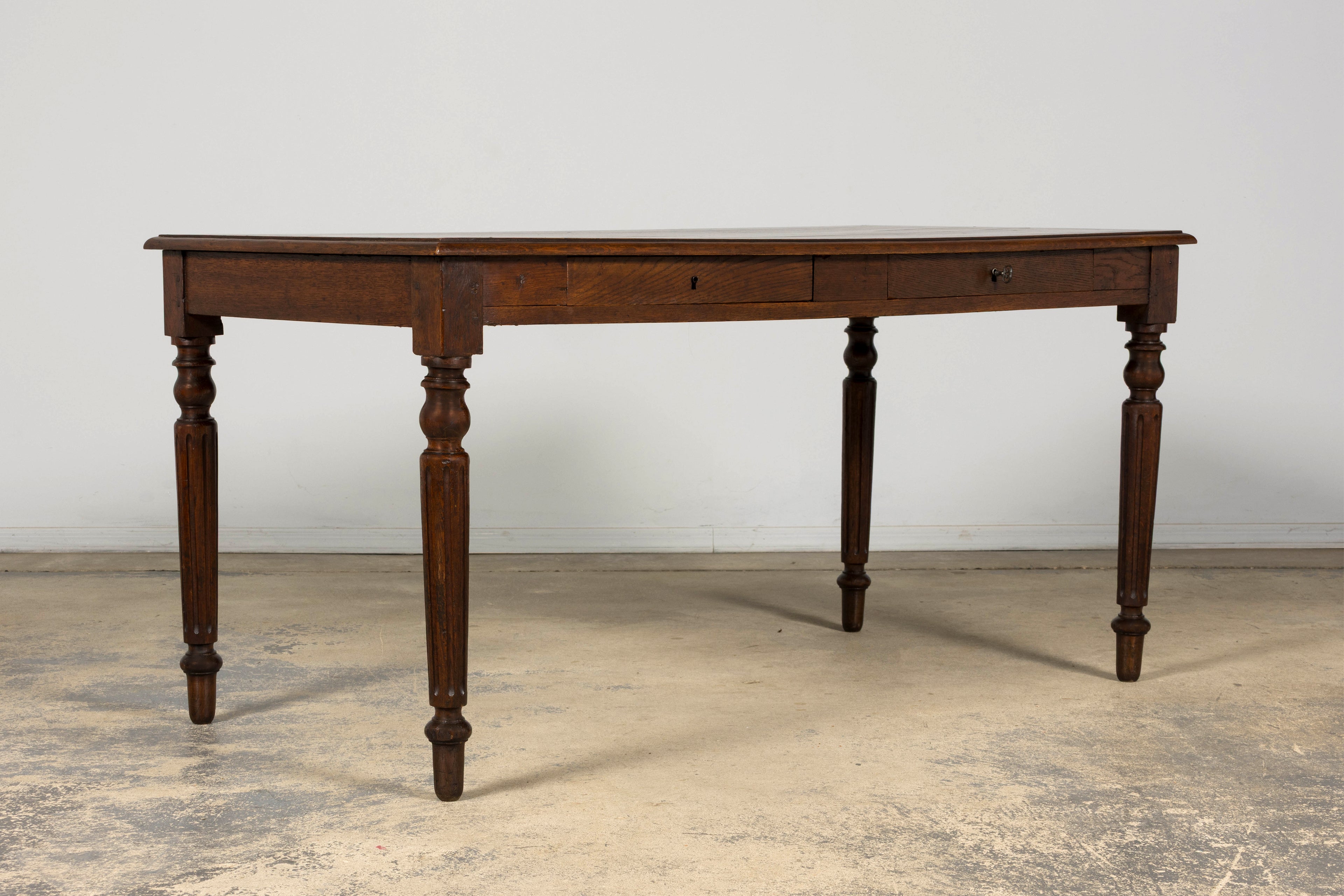 Late 19th Century French Louis XVI Style Oak Writing Table