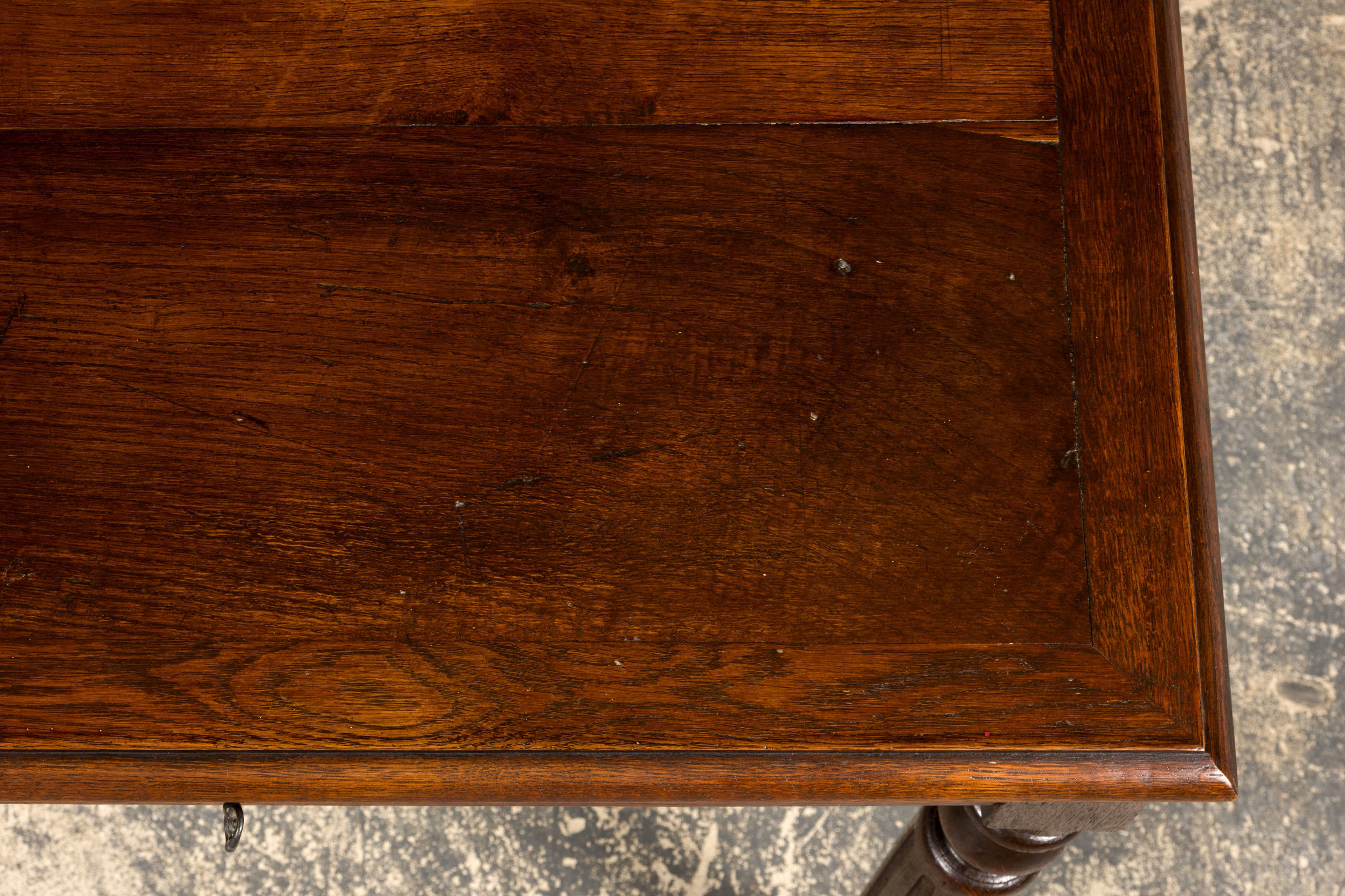 Late 19th Century French Louis XVI Style Oak Writing Table