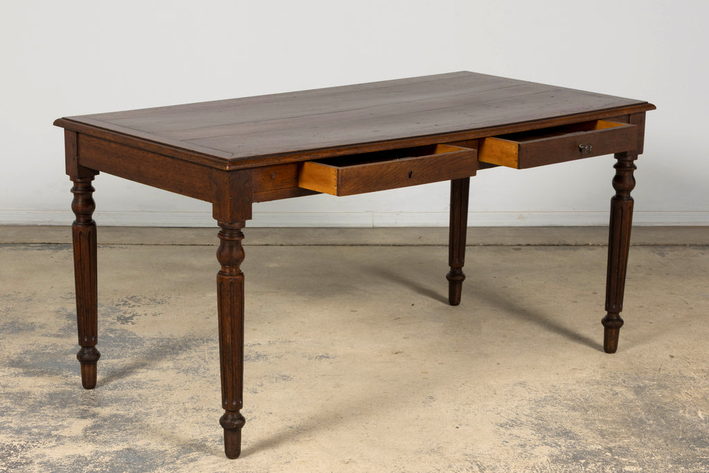 Late 19th Century French Louis XVI Style Oak Writing Table