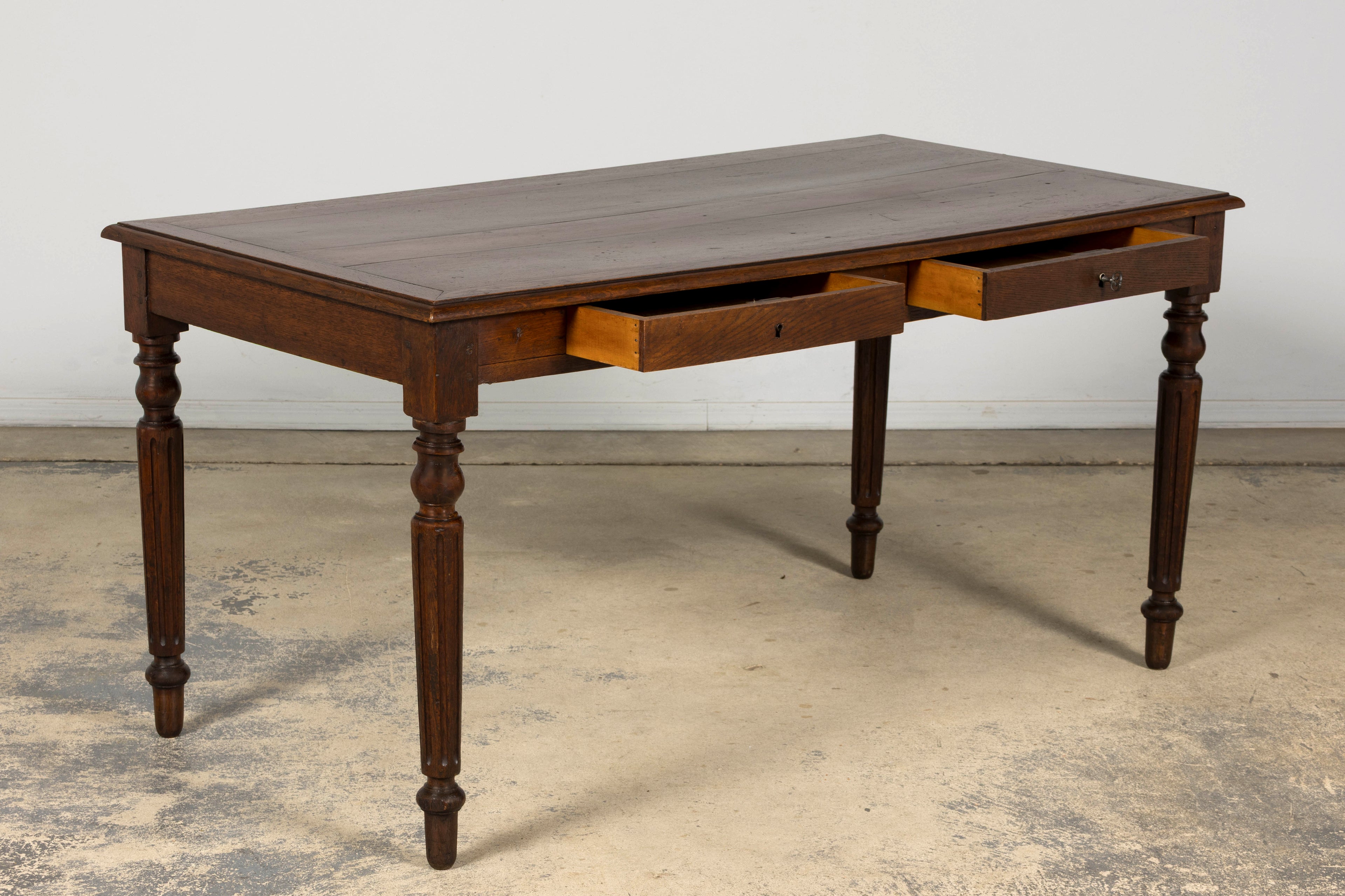 Late 19th Century French Louis XVI Style Oak Writing Table