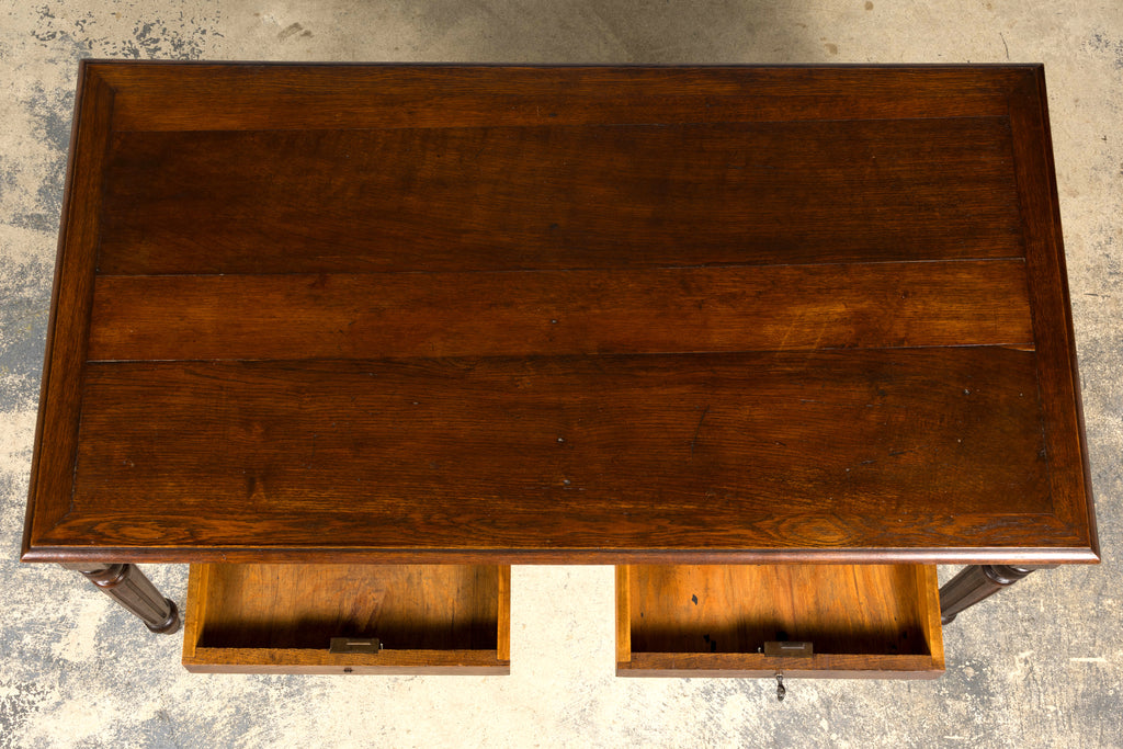 Late 19th Century French Louis XVI Style Oak Writing Table